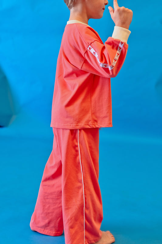 Red Cotton Pants