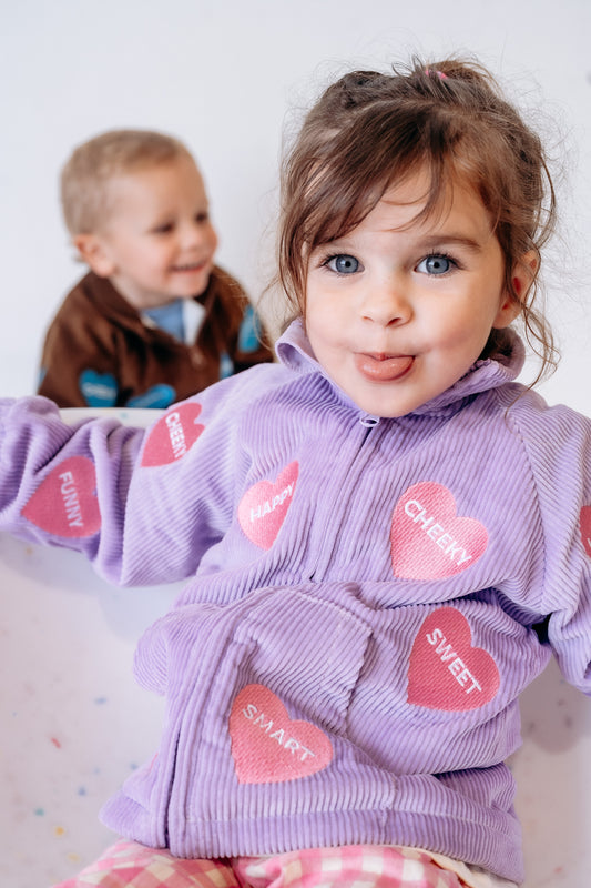 Affirmations Cord Jacket Lilac