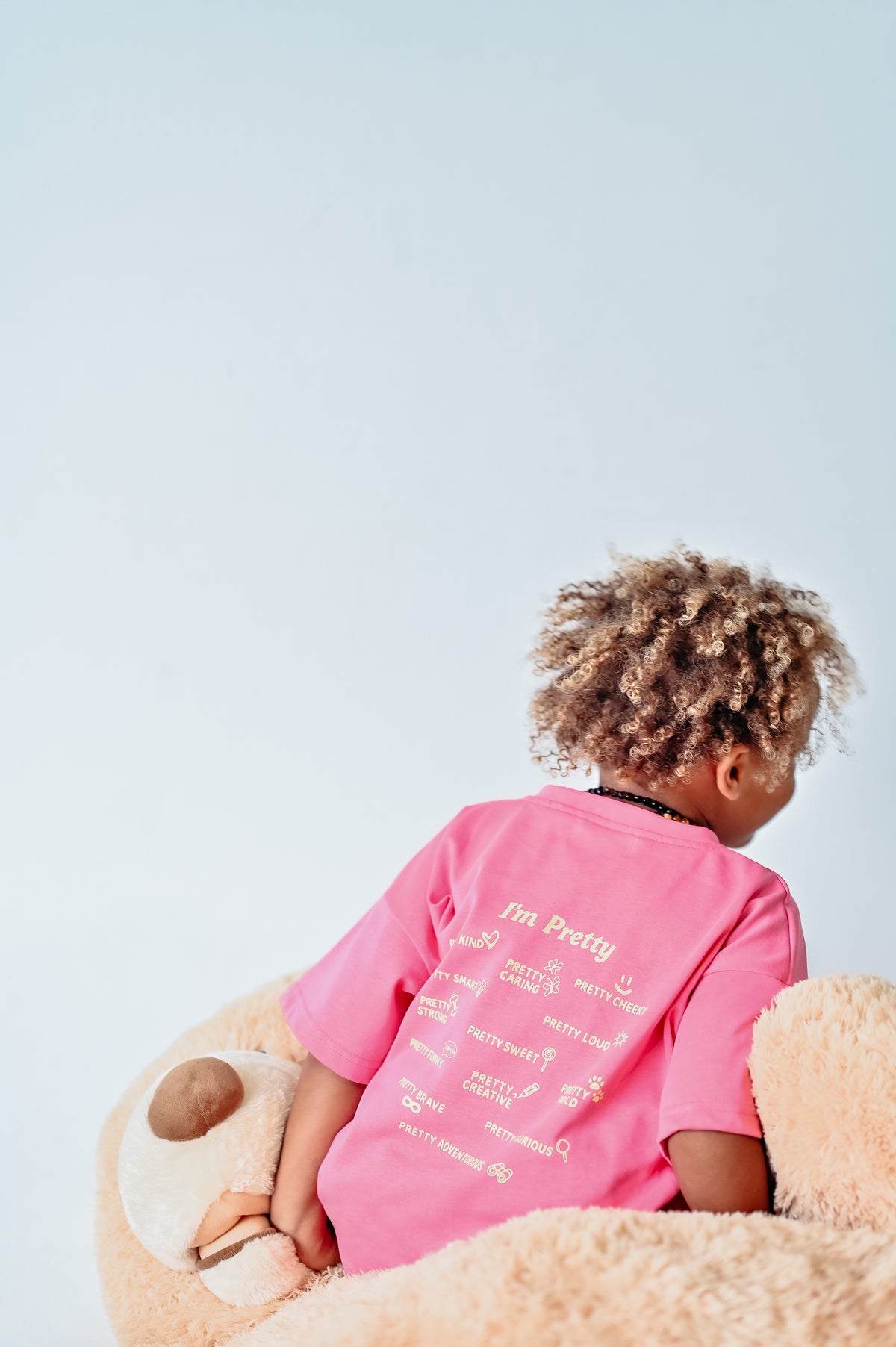 I’m Pretty Tee - Pink & Yellow