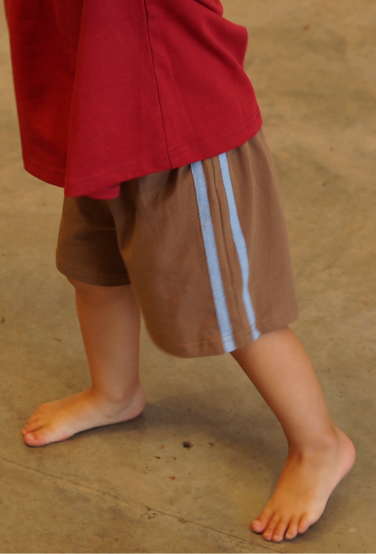 Running Riot Shorts Brown & Blue