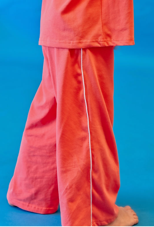 Red Cotton Pants