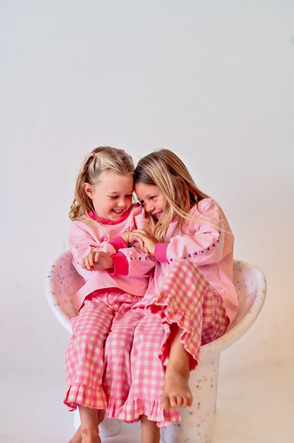 Gingham Pants - Pink & Yellow