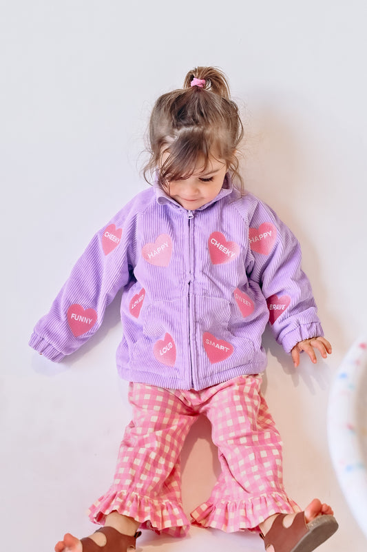 Affirmations Cord Jacket Lilac