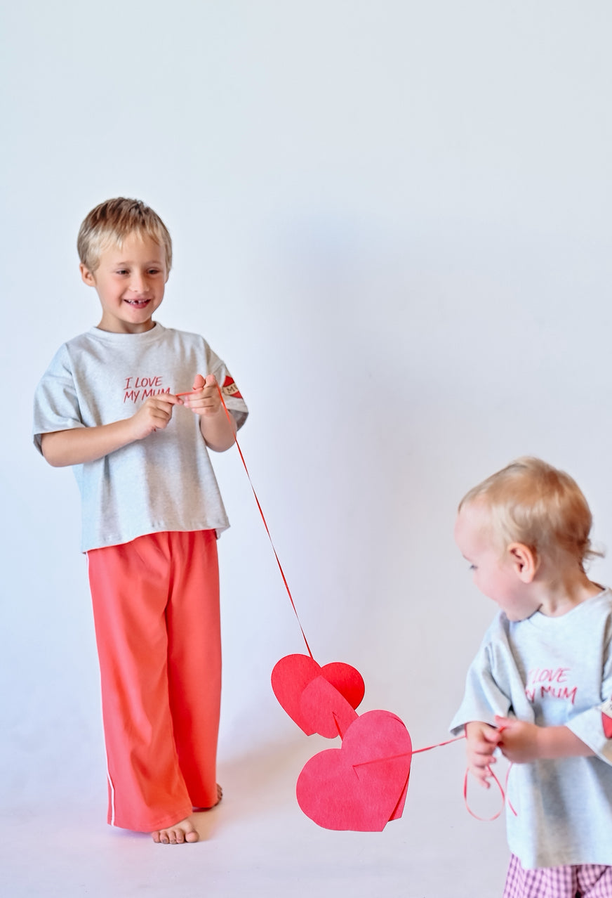 Red Cotton Pants