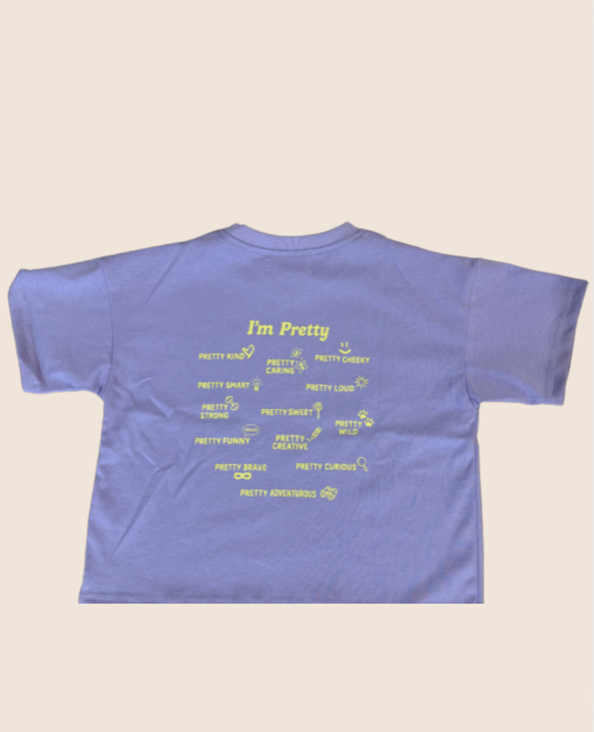 I’m Pretty Tee - Lilac & Yellow