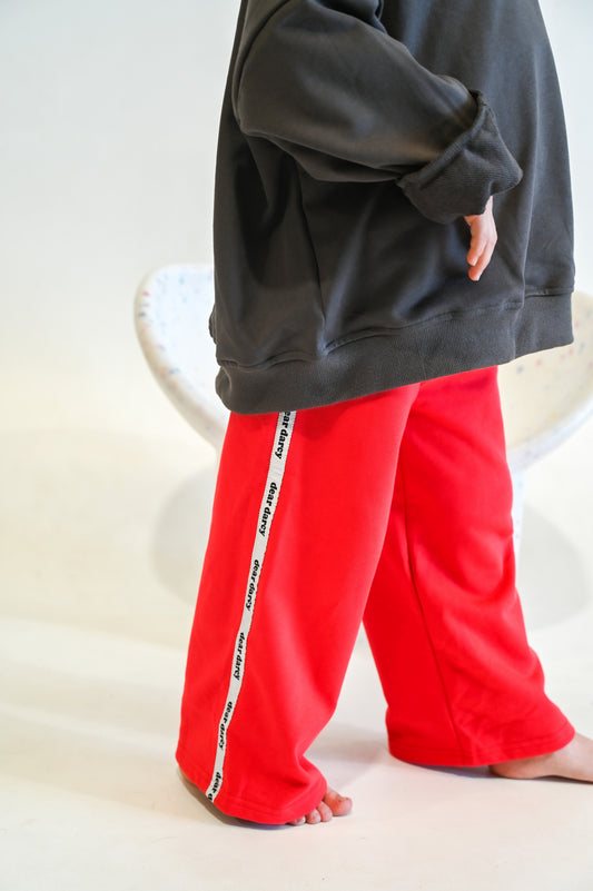 Red Dear Darcy Trackies