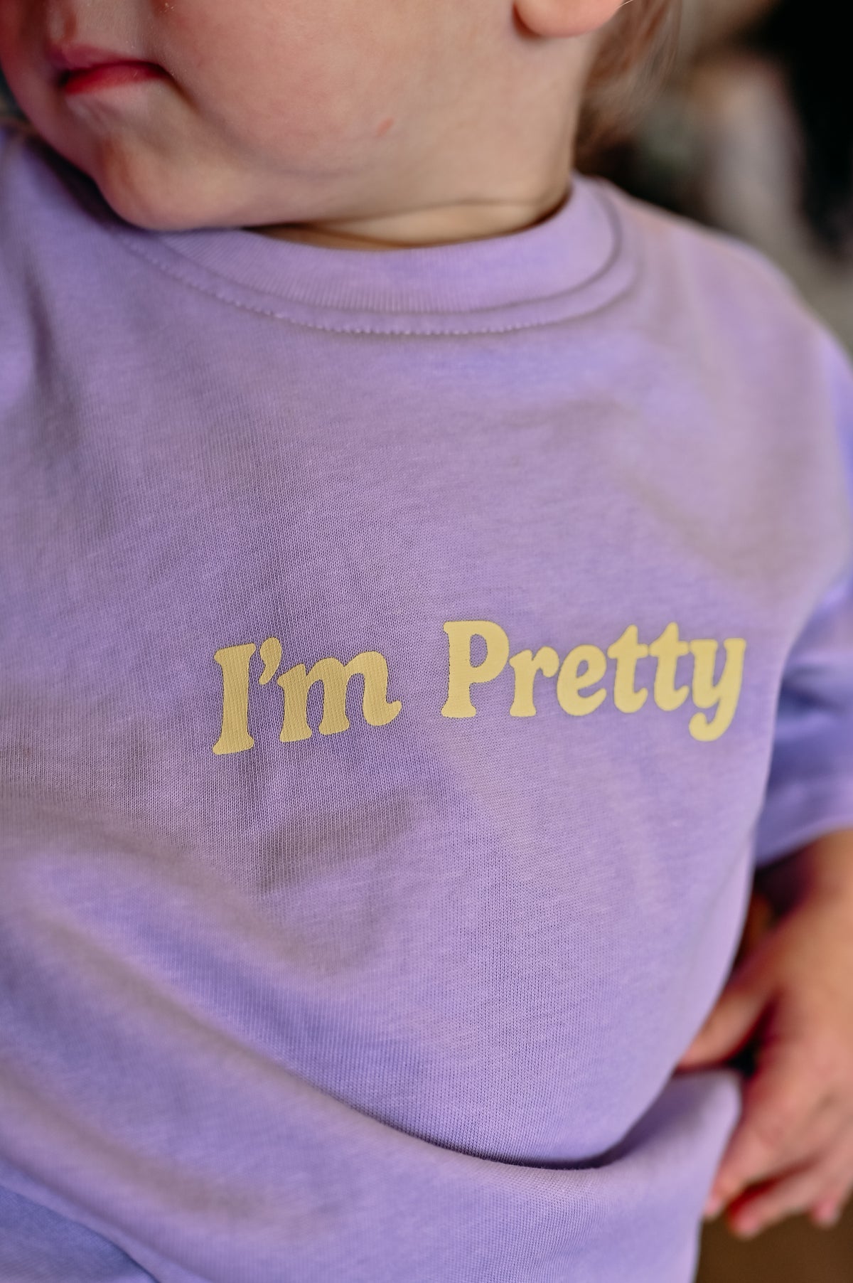 I’m Pretty Tee - Lilac & Yellow