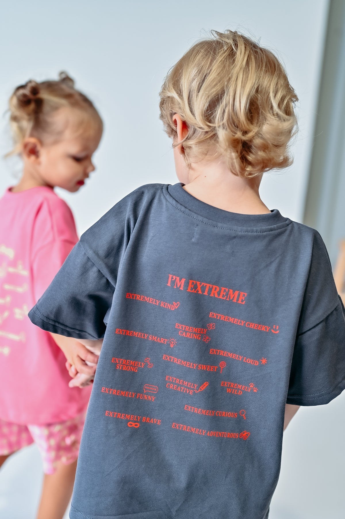 I’m Extreme Tee - Charcoal & Red