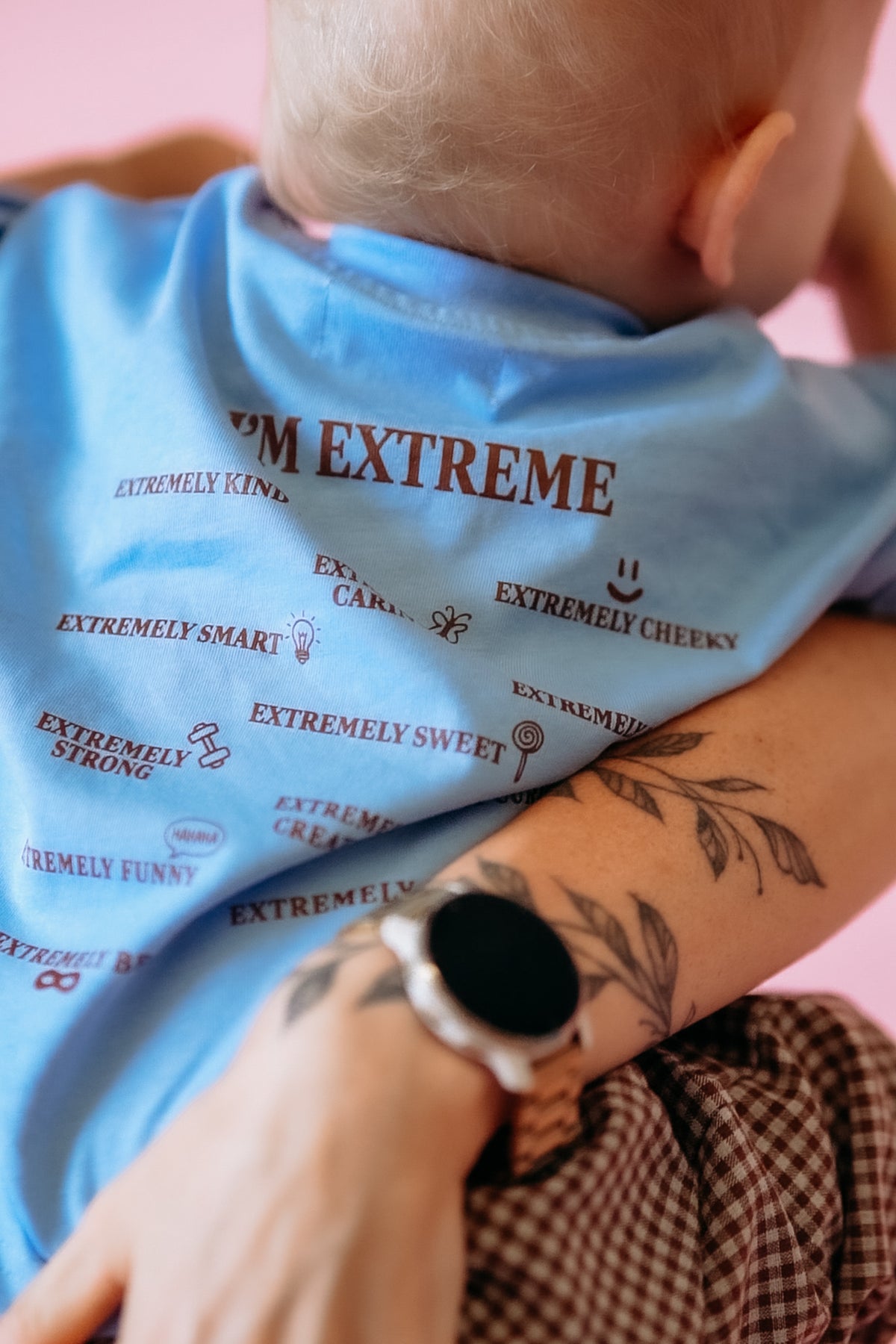 I'm Extreme Tee - Blue & Brown